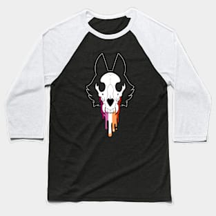 Skull Pride - Lesbian Baseball T-Shirt